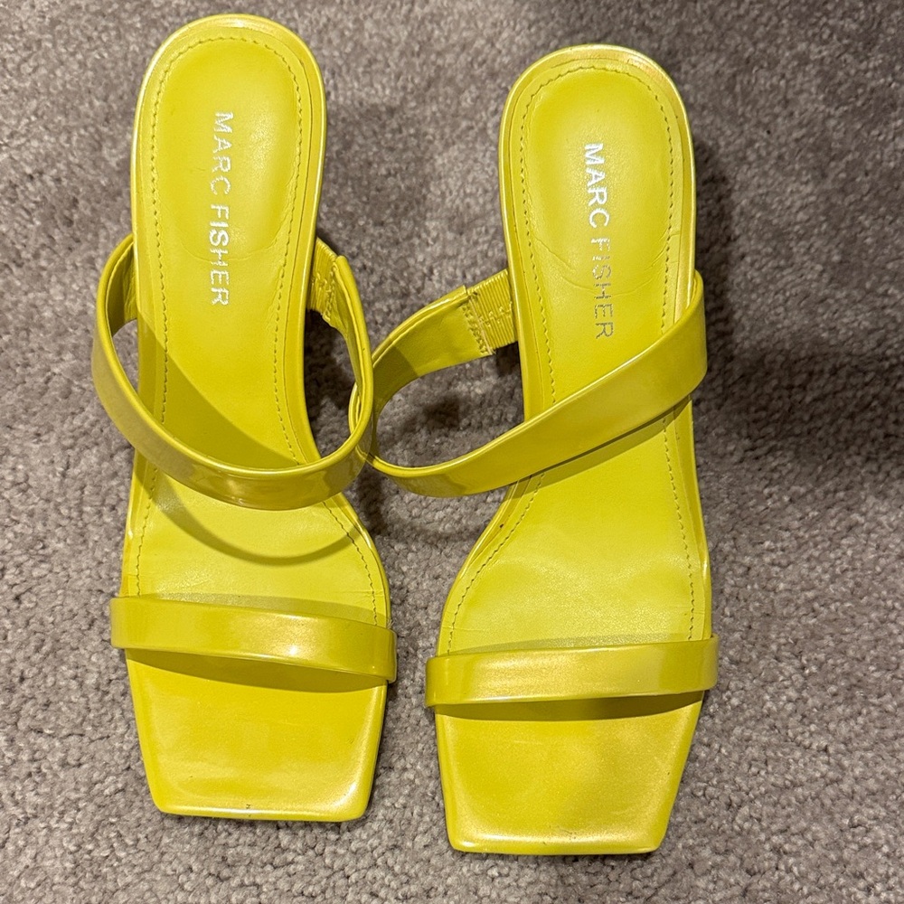 Marc Fisher Women's Bright Yellow Heels